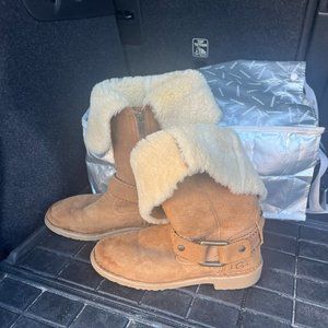 UGG Australia Women's Cedric Sheepskin Fold Down Boot